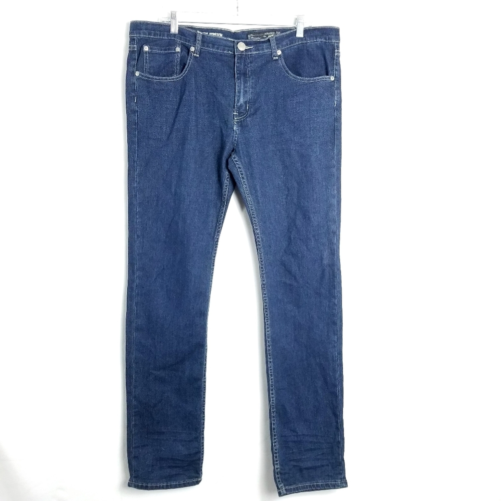 Índigo People Skinny Stretch Men's Denim size 36×34 Blue